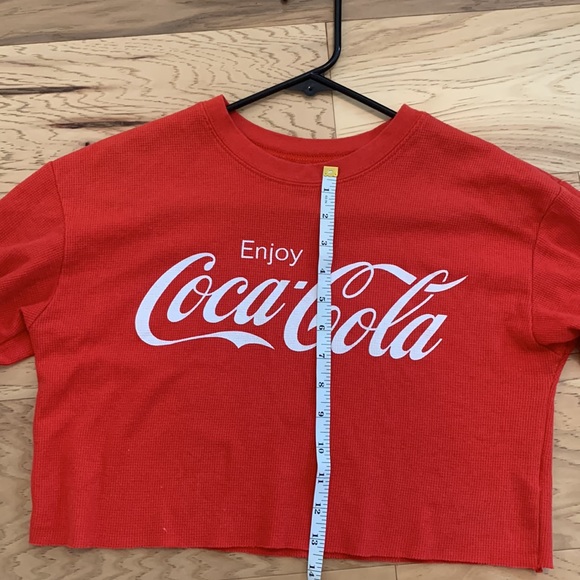 Gently used vintage inspired Coca Cola long sleeve crop. - Picture 5 of 5